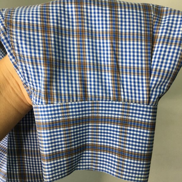 Peter Millar Men's Plaid Button Down Long Sleeve Shirt Size XL - Picture 5 of 13